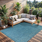 CAMILSON Outdoor Rug 10x14 Modern Area Rugs - Image 9