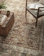 Loloi Magnolia Home by Joanna Gaines Sinclair Collection SIN-01 Rust/Lagoon - Image 6