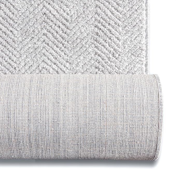 Well Woven Custom Size Hallway & Stair Runner- Harlow Pompeii Light Grey 31 - Image 4