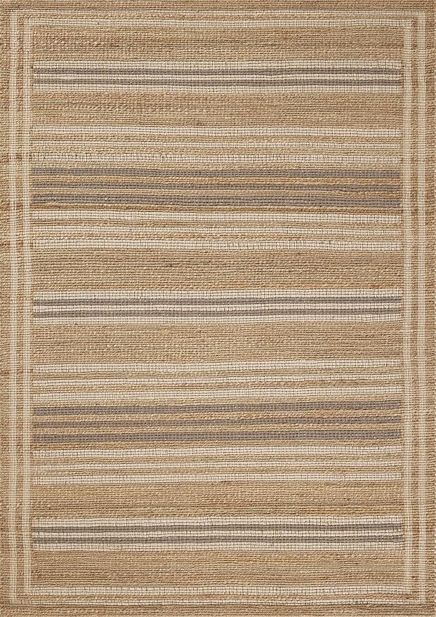 Loloi Chris Loves Julia Judy Collection JUD-03 Natural/Dove 9'-3" x 13' Area Rug - Image 3
