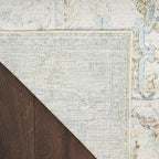 Nourison Home Astra Machine Washable Blue Green 2'2" x 10' Area Rug - Image 8