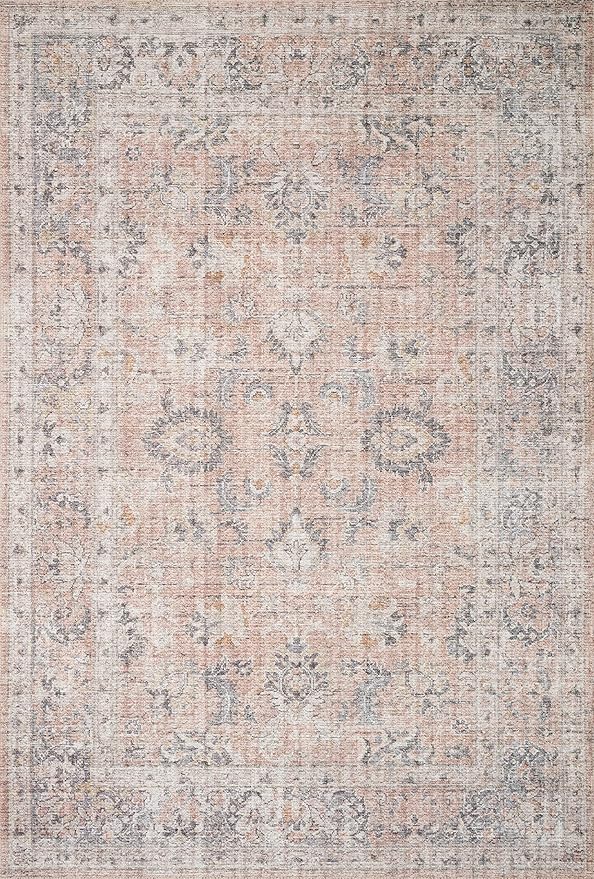 Loloi II Skye Collection SKY-01 Blush/Grey 7'-6" x 9'-6" Area Rug - Image 3