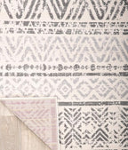 Rugshop Geometric Boho Area Rug – Gray Tribal Pattern - Image 5