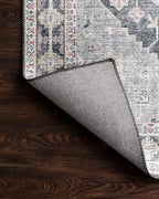Loloi Skye Collection SKY-02 Charcoal/Multi 6'-0" x 6'-0" Round Area Rug - Image 8
