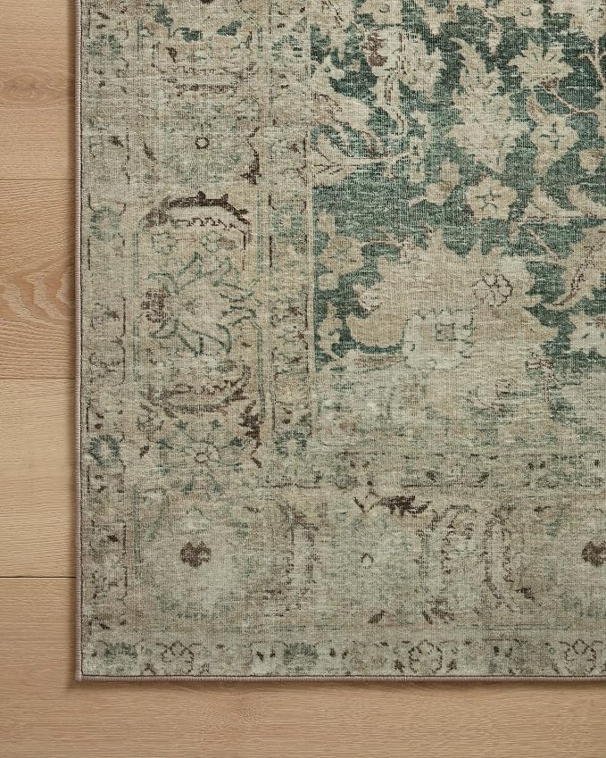 Loloi Magnolia Home by Joanna Gaines Sinclair Collection SIN-05 Jade/Sand 7'-6" - Image 9