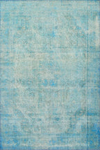 Loloi Loren Collection LQ-08 Aqua 7'-6" x 9'-6" Area Rug by Loloi