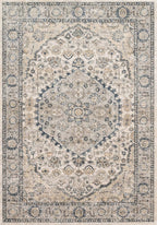 Loloi Teagan Collection TEA-01 Natural/Lt. Grey 2'-8" x 4' Accent Rug, Soft - Image 3