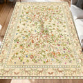 5x7 Area Rugs for Living Room, Machine Washable Non-Slip Carpet, Boho Floral by TANVILL