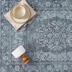 8x10 Area Rug Gray Washable Vintage Distressed Living Room Carpet Large Bedroom - Image 7