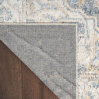 Nourison Home Astra Machine Washable Traditional Grey/Blue 3'3" x 5' Area Rug - Image 8