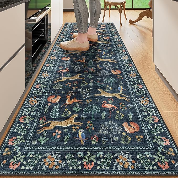 DUKINO 2x6 Rug for Hallway, Washable Kitchen Runner Rug by DUKINO