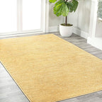 JONATHAN Y Haze Solid Low-Pile Mustard Indoor Area Rug 12x15, Minimalist - Image 3