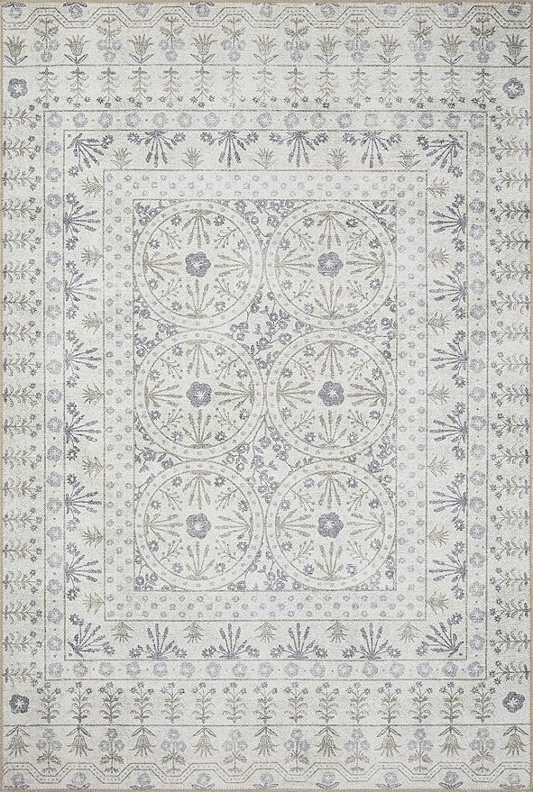 Loloi Rifle Paper Co. Maison Collection MAO-03 Rosette Ivory 7'-6" x 9'-6" - Image 3