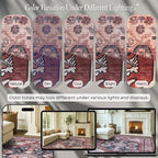 Fame Rugs Turkish Rug. Washable Vintage Oriental Antique Inspired Traditional - Image 4