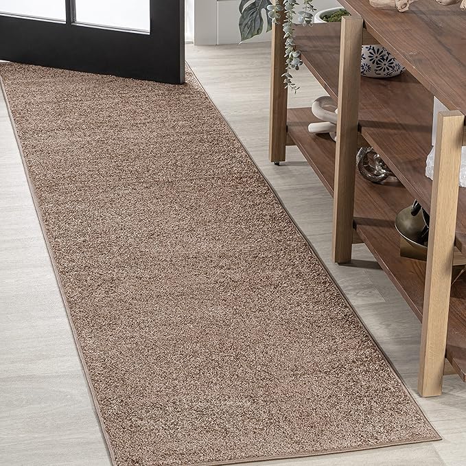 Eyely UES100J-210 Supersoft Haze Solid Low-Pile Indoor Runner Rug by eyely