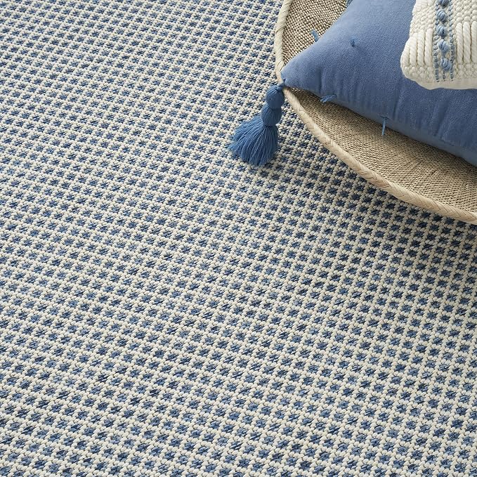 Nourison Home Courtyard Ivory Blue 9' x 12' Area Rug - Image 10