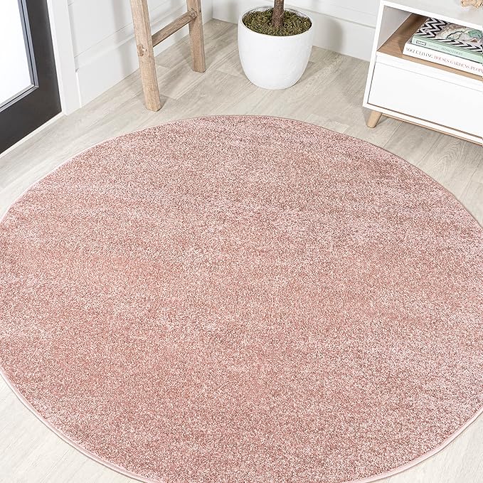 Eyely UES100P-4R Supersoft Haze Solid Low-Pile Indoor Area Rug, Minimalist by eyely