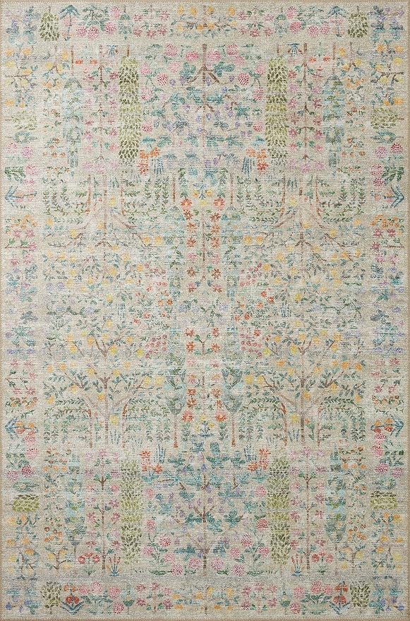 Loloi Rifle Paper Co. Maison Collection MAO-07 Khaki 2'-6" x 9'-6", .19" Pile - Image 3