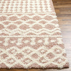 Livabliss Hapsburg Moroccan Shag Area Rug, Dusty Pink - Image 3