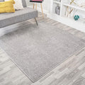 Eyely UES100K-7SQ Supersoft Haze Solid Low-Pile Indoor Area Rug, Minimalist by eyely
