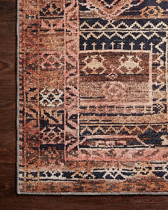 Loloi Layla Collection LAY-14 Mocha/Blush 2'-0" x 5'-0" .13" Thick Accent Rug - Image 6