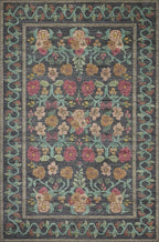 Loloi Rifle Paper Co. Rosa Collection RSA-01 Black 2'-6" x 12'-0" Runner Rug - Image 3