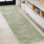 Eyely UES100O-216 Supersoft Haze Solid Low-Pile Indoor Runner Rug, Minimalist by eyely