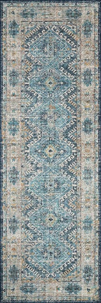 Loloi Skye Collection SKY-03 Denim/Natural 8'-0" x 8'-0" Round Area Rug - Image 6
