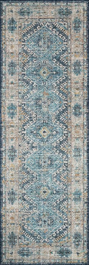 Loloi Skye Collection SKY-03 Denim/Natural 8'-0" x 8'-0" Round Area Rug - Image 6