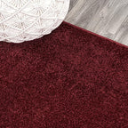 JONATHAN Y Haze Solid Low-Pile Dark Red Indoor Area Rug 12x15, Minimalist - Image 7