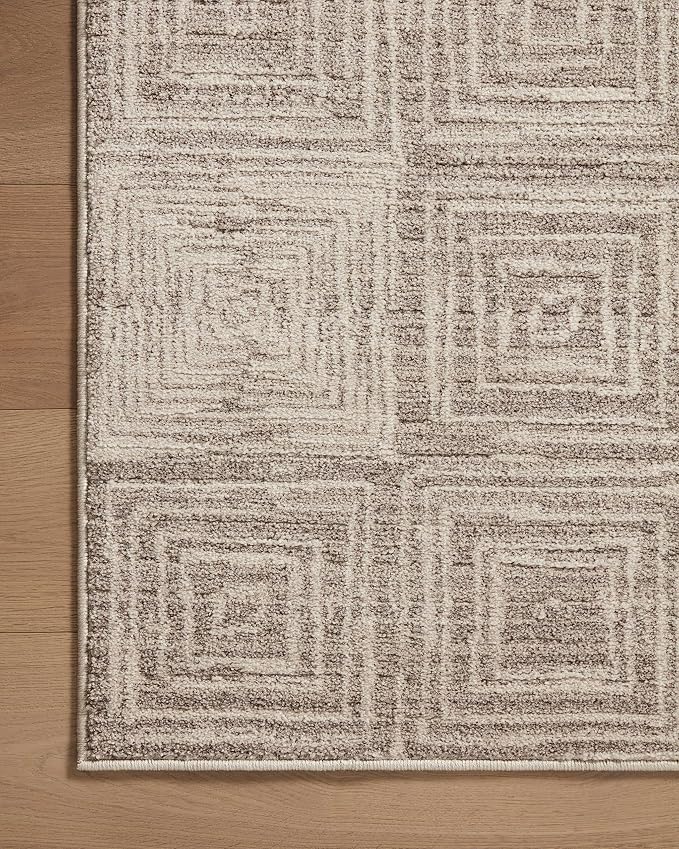 Loloi Darby Collection DAR-05 Beige/Grey 6'-7" x 9'-3" Area Rug - Image 6