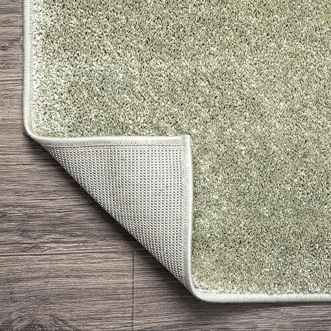 JONATHAN Y Haze Solid Low-Pile Green 7x7 Square Indoor Area Rug, Minimalist - Image 6