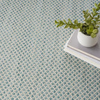 Nourison Home Courtyard Ivory Aqua 8' x Round Area Rug - Image 6