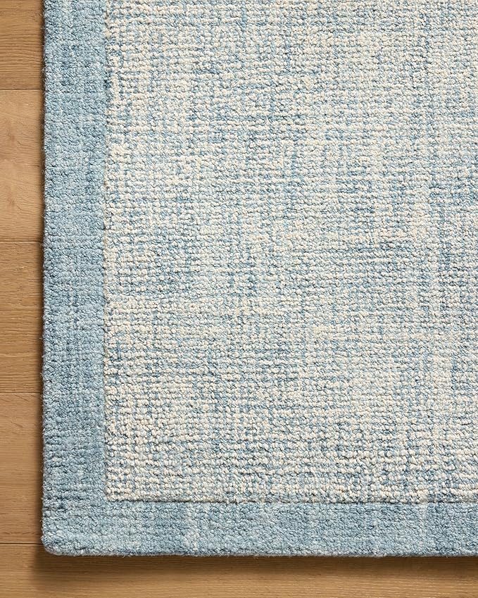 Loloi Magnolia Home by Joanna Gaines Henley Collection HNY-01 Ivory/Blue 2'-6" - Image 5