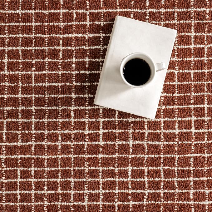 Rugs USA Melrose Checked Wool Area Rug - Image 6