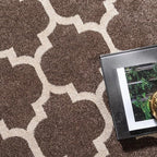Rugs.com Lattice Collection Rug – 5' x 8' Brown Medium Rug Perfect - Image 8