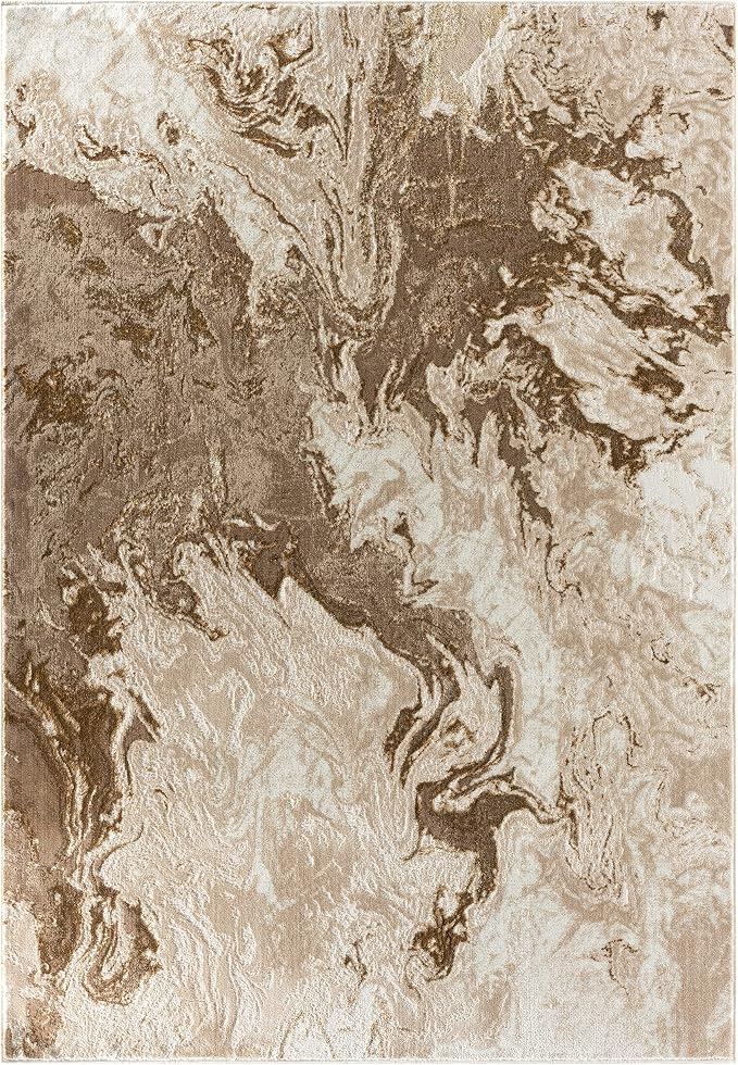 LUXE WEAVERS Marble Swirl Abstract Area Rug - Image 2