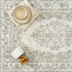 3x4 Area Rug Beige Washable Office Vintage Distressed Carpet Bedroom Indoor - Image 7