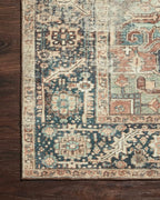 Loloi Margot Collection MAT-02 Terracotta/Lagoon 2'-6" x 9'-6" Runner Rug feat. - Image 9