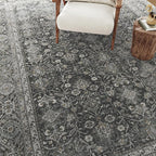 Black Runner Rug 2x12 Vintage Area Carpet Hallway Long Indoor Kitchen Washable - Image 8