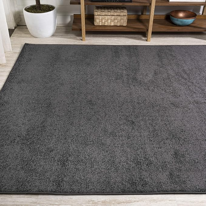 Eyely UES100I-3 Supersoft Haze Solid Low-Pile Indoor Area Rug - Image 4