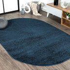 Eyely UES100C-6OV Supersoft Haze Solid Low-Pile Indoor Area Rug, Minimalist by eyely