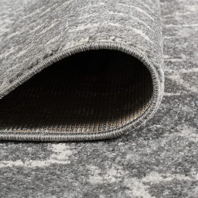 JONATHAN Y Boho Vintage Diamond Gray/Ivory Square Area Rug 9X9 ft, Moroccan Hype - Image 4
