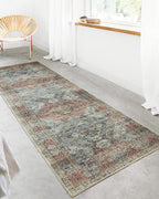 Loloi Skye Collection SKY-05 Brick/Ocean 9'-0" x 12'-0" Area Rug - Image 5