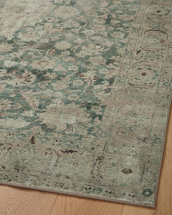 Loloi Magnolia Home by Joanna Gaines Sinclair Collection SIN-05 Jade/Sand 7'-6" - Image 11