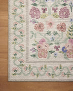 Loloi Rifle Paper Co. Rosa Collection RSA-01 Ivory 2'-6" x 9'-6" Runner Rug - Image 6