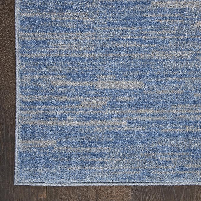 Nourison Home Nourison Essentials Blue Grey 7' x 10' Area Rug - Image 6