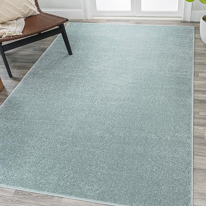 Eyely UES100S-15 Supersoft Haze Solid Low-Pile Indoor Area Rug, Minimalist by eyely
