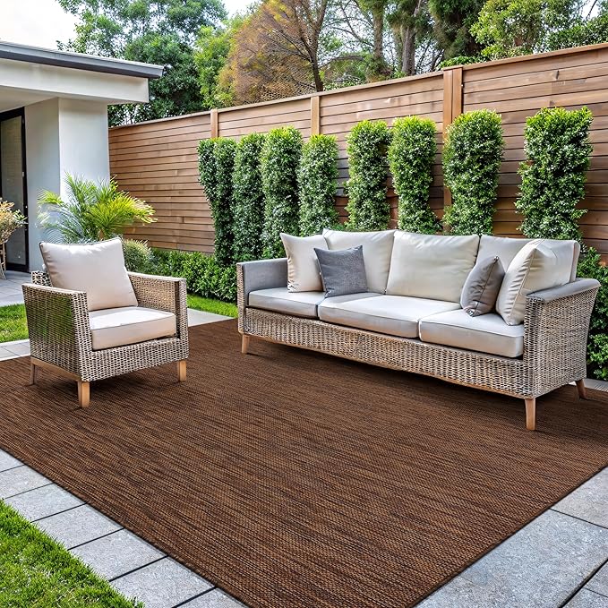 CAMILSON Outdoor Rug 8x10 Modern Area Rugs - Image 5