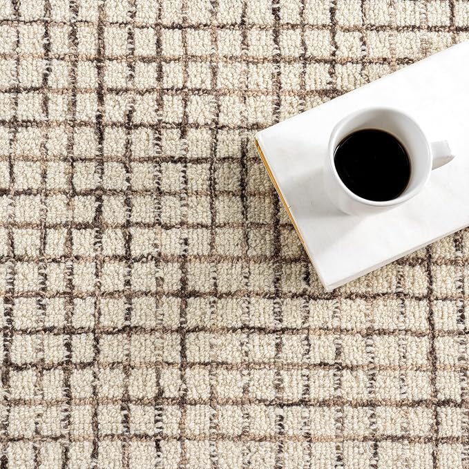 Rugs USA Melrose Cream, Wool & Cotton, Soft and Cozy, High Traffic, Stain - Image 6